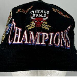 Vtg NBA Chicago Bulls 1997 Championship Hat Cap Champions Athletic Basketball